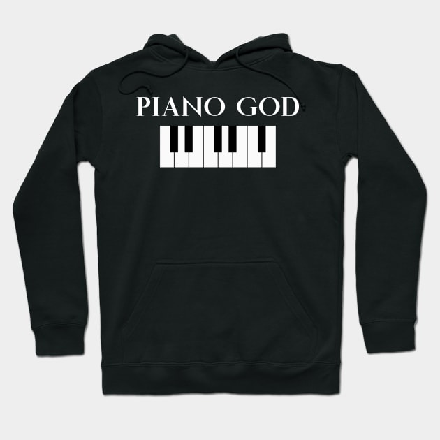 Piano God Hoodie by programmertees